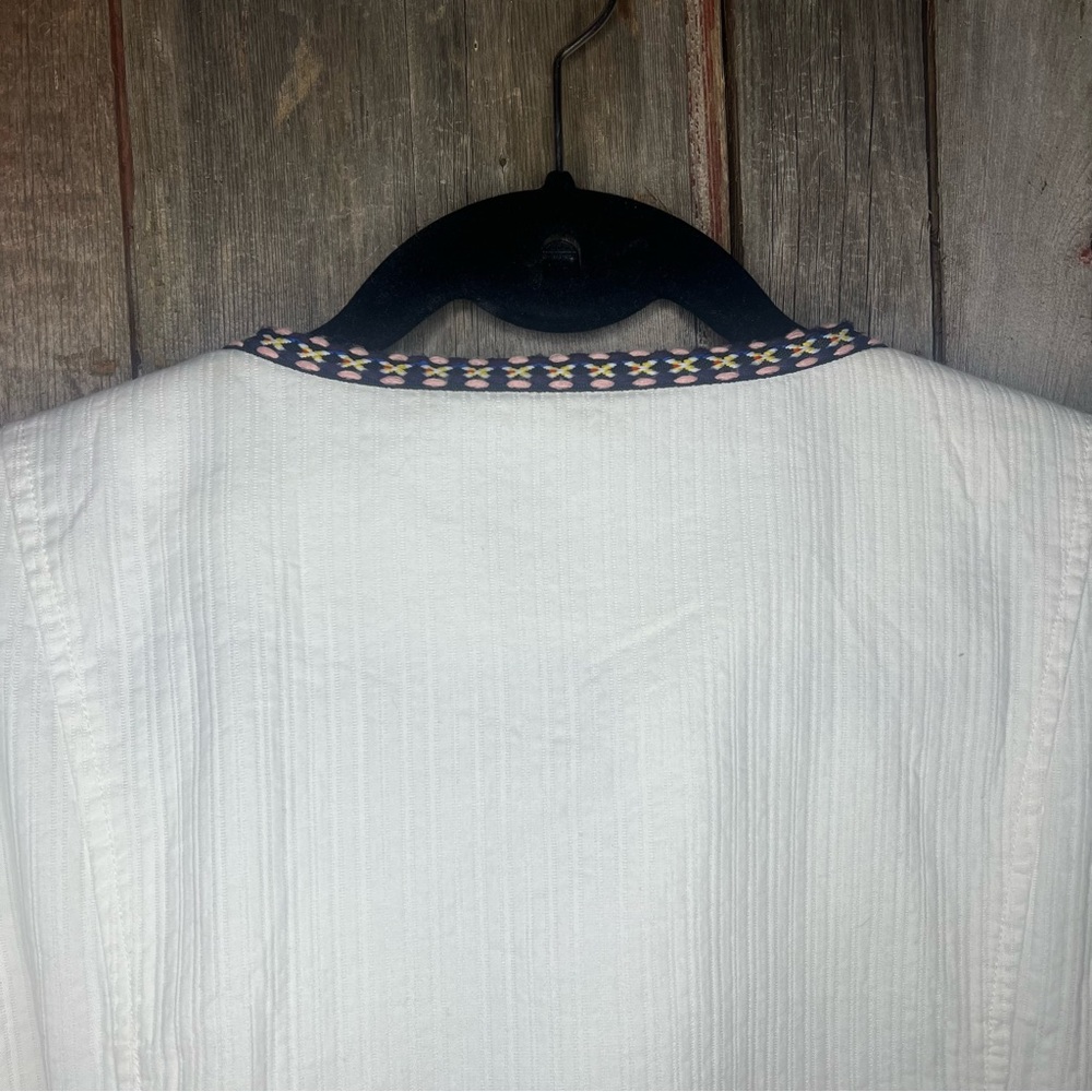 Chico’s Embroidered Embellished Patchwork White J… - image 6